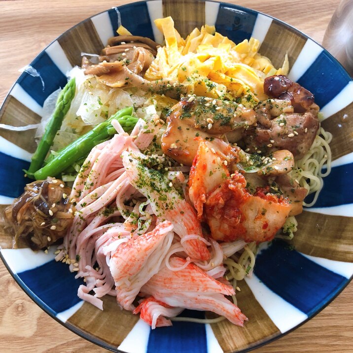 蒟蒻麺で具沢山ダイエット冷麺!
